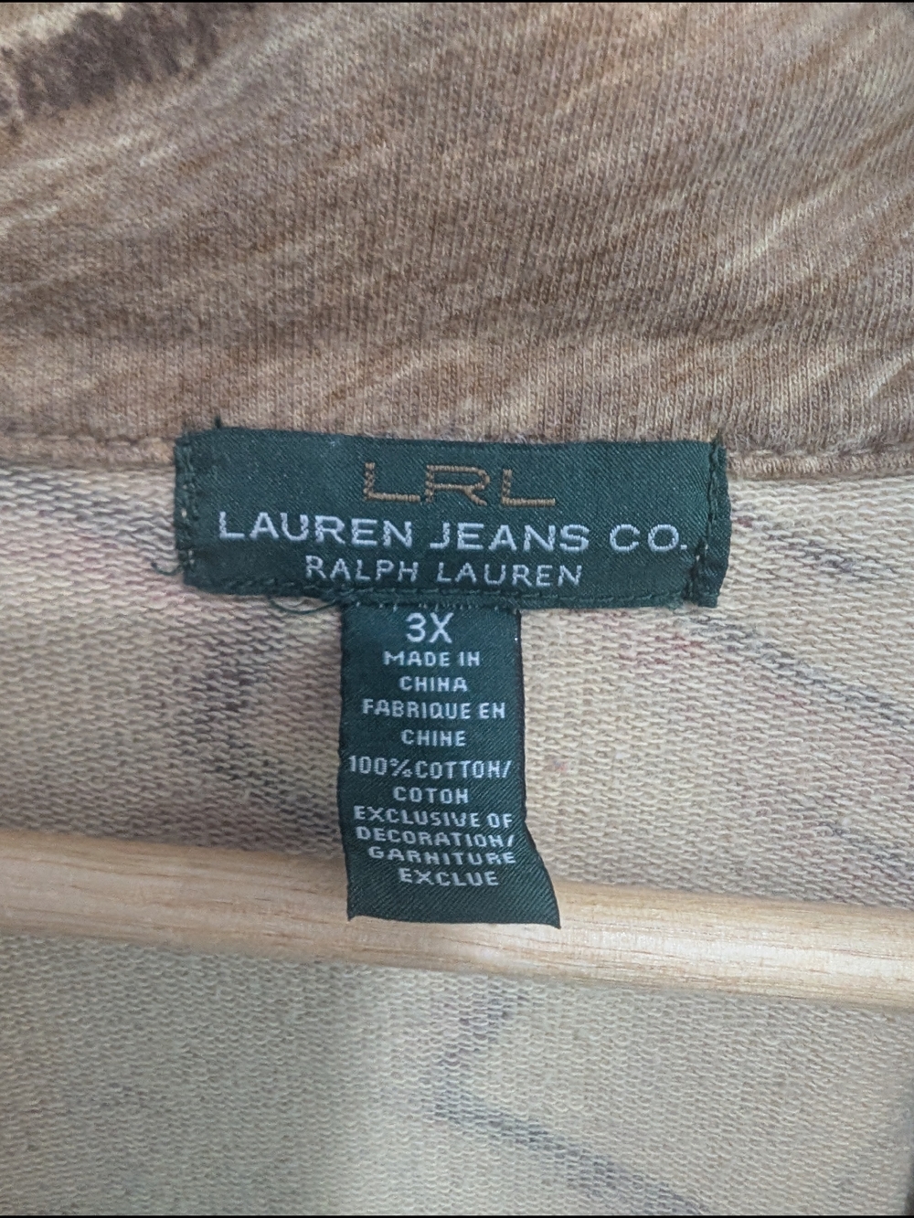 LRL Ralph Lauren Jeans Co Southwestern Aztec Jacket Cardigan Belted Sz 3XL - Picture 2 of 6
